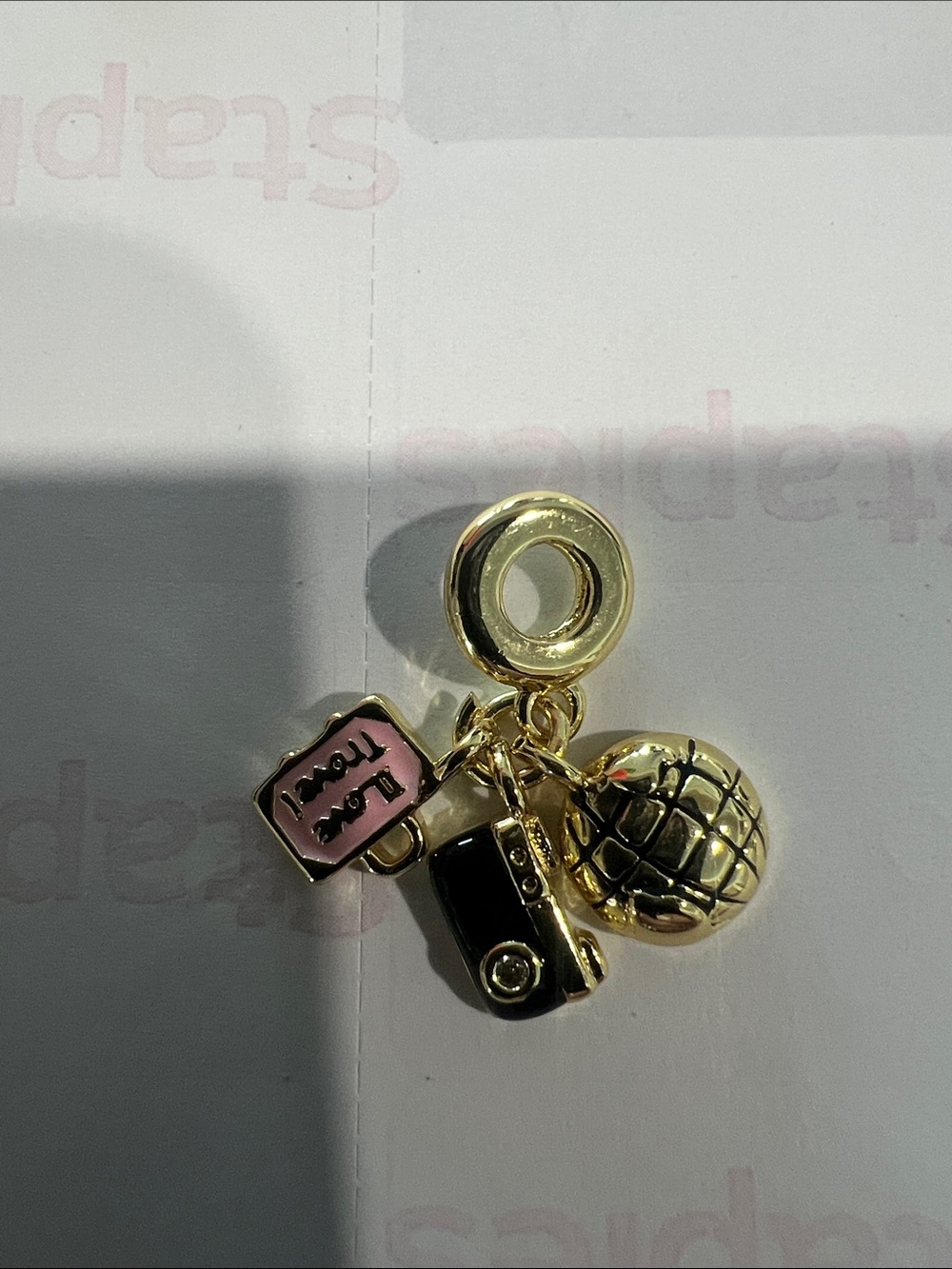 I Love Travel Charm